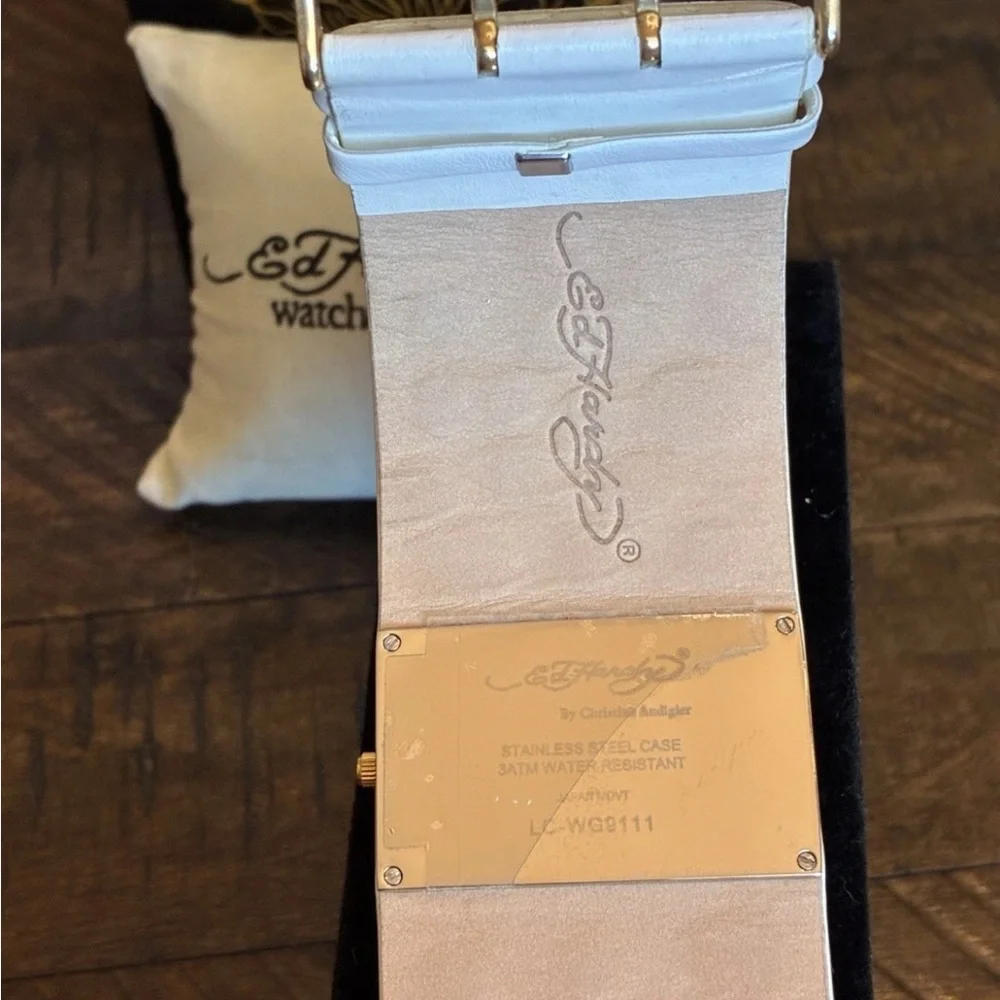 Ed Hardy Gold and White Smartwatch